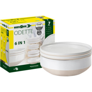 Odette 6 in 1 - melamine serviesset (7 delig)