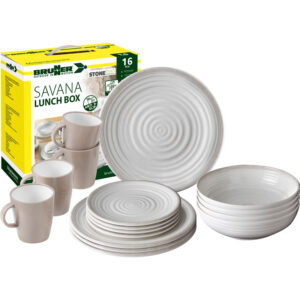 Savana Lunch Box - melamine serviesset (16 delig)