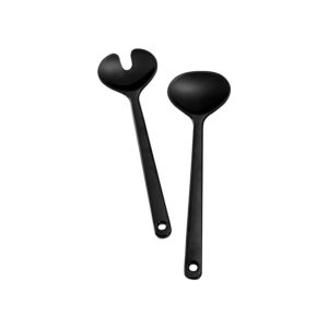 Salad cutlery set black