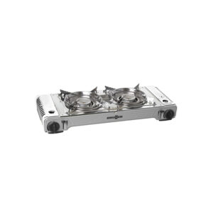 Devil double grill portable gas cooker with non-stick grill plate