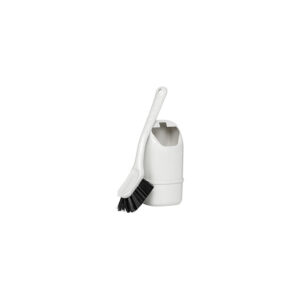 Compact wall-mounted toilet brush