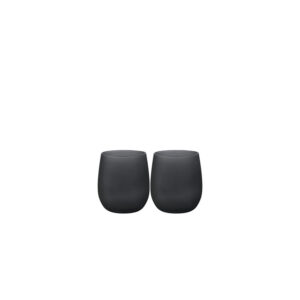 Blacksatin water glass set 35cl 2 pcs