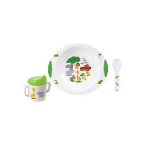 Kids tableware set Jungle Parade 6m+