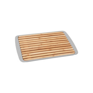Bamboo bread cutting and serving board - grey