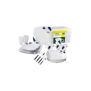 Panarea 36-piece melamine dinnerware set – all inclusive