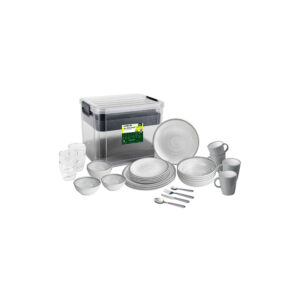 Bellagio 36-piece melamine dinnerware set – all inclusive