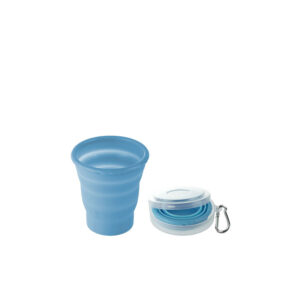 Fold-away glass blue