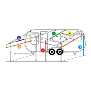 Smartpole storm Ø 25x1/115-200 cm aluminium blister