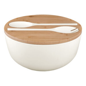 Savanna Greenkick salad bowl with cutlery