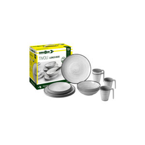 Tivoli 16-piece melamine dinnerware set - lunch box