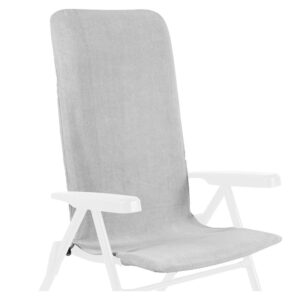 Terry cloth cover for sun loungers - grey