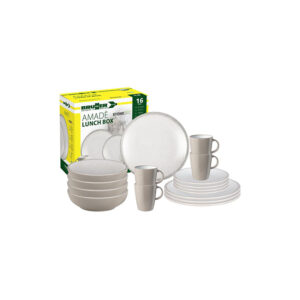 Amadè 16-piece melamine dinnerware set - lunch box