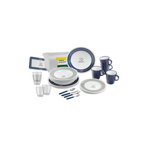 Nautical 36-piece melamine dinnerware set – all inclusive