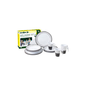 Pralin 16-piece melamine dinnerware set - lunch box