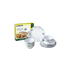 Deep Sea 12-piece melamine dinnerware set - midday