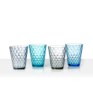 Diamant - Trinkglas (4 Stück)