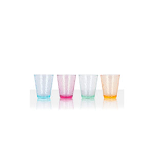 Vintage drinking glass set 2 pcs