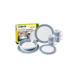 Bluebay 16-piece melamine dinnerware set - lunch box