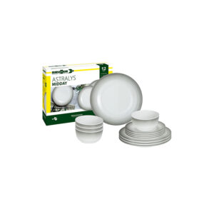 Astralys 12-piece melamine dinnerware set - midday