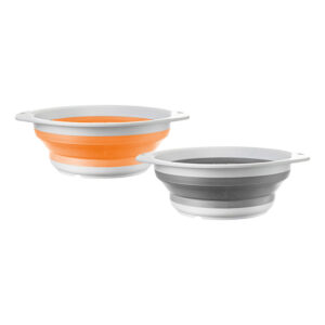 Fold-away colander - grey