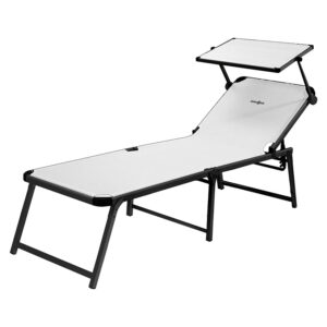 Marbella High sunbed - white