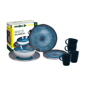 Breeze 16-piece melamine dinnerware set - lunch box