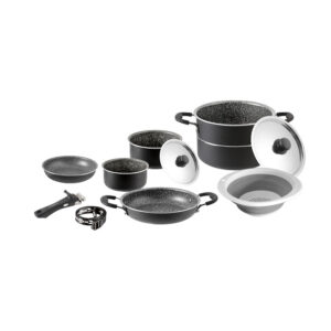 Pirate ng 9+1 ø 22 camping cookware set