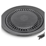 Devil grill plate with non-stick coating