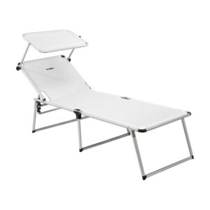 Malibu High sun lounger - white